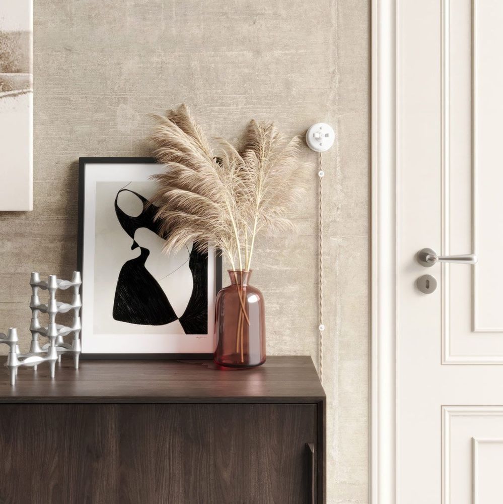 Decorative objects - Porcelain, components for exposed electrical installations - CREATIVE CABLES