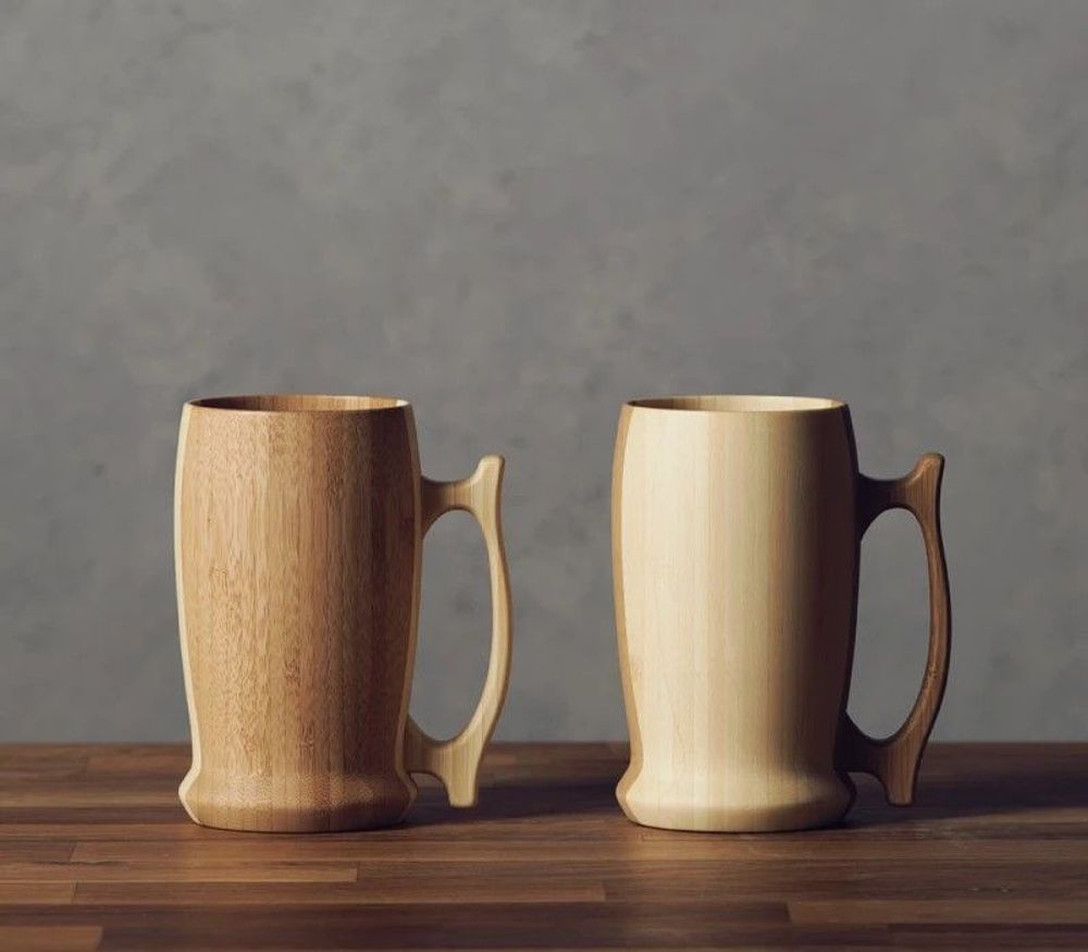 Verres - BOCK Verre à bière en bambou - OMISSEY