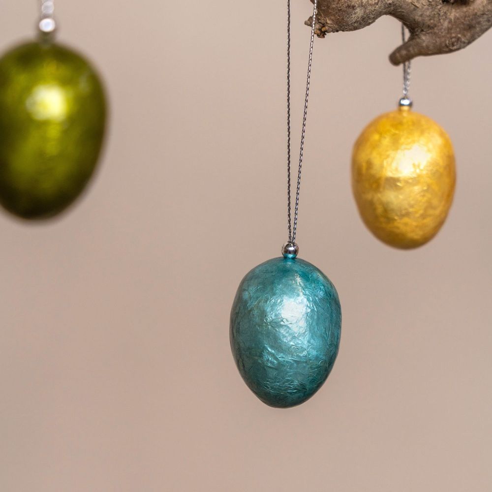 Decorative objects - Easter capiz and wood decoration - KINTA