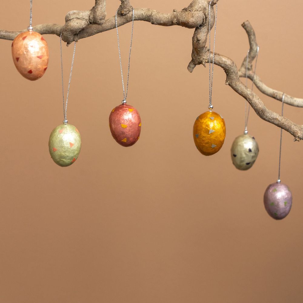 Decorative objects - Easter capiz and wood decoration - KINTA