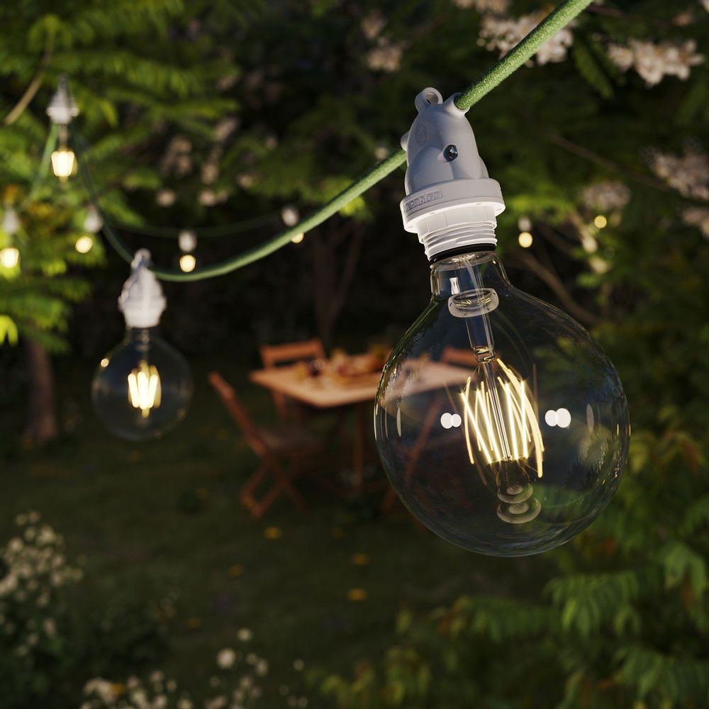 Outdoor hanging lights - EIVA: the first do-it-yourself IP65 Outdoor lighting system - CREATIVE CABLES