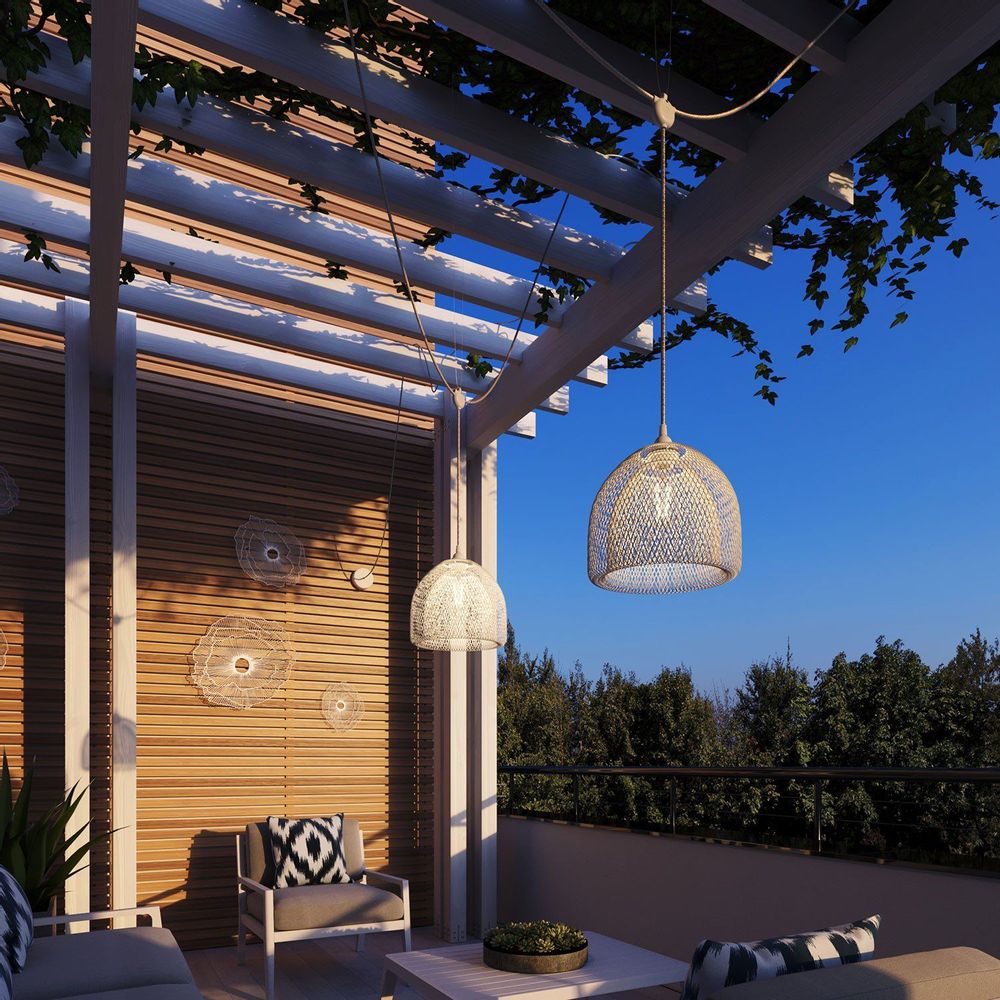 Outdoor hanging lights - EIVA: the first do-it-yourself IP65 Outdoor lighting system - CREATIVE CABLES