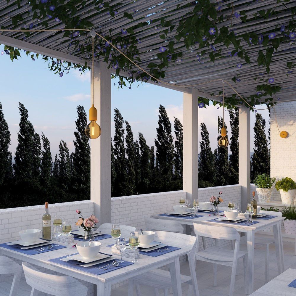 Outdoor hanging lights - EIVA: the first do-it-yourself IP65 Outdoor lighting system - CREATIVE CABLES