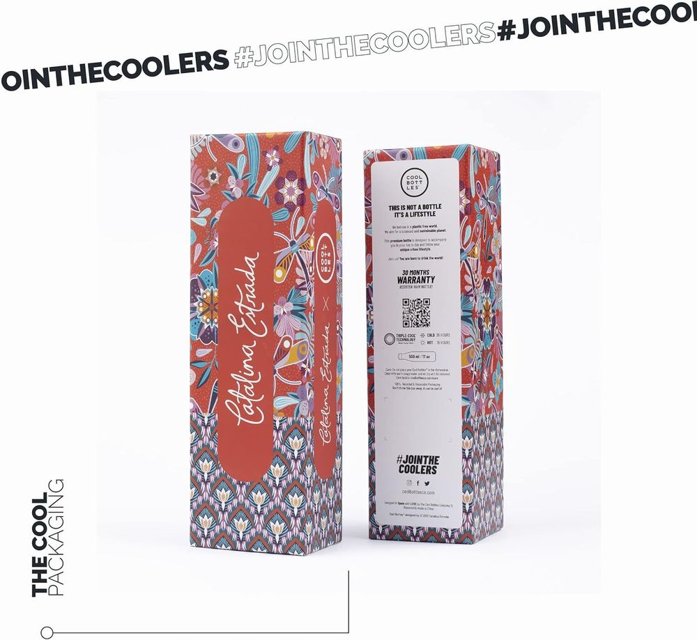 Accessoires de voyage - The Bottle - Dragonfly Paradise 500ml by Catalina Estrada - COOL BOTTLES
