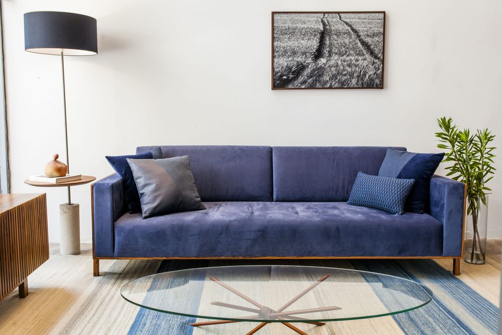 Floor lamps - "GIRO" FLOOR LAMP WITH SWIVEL TABLE - ALESSANDRA DELGADO DESIGN