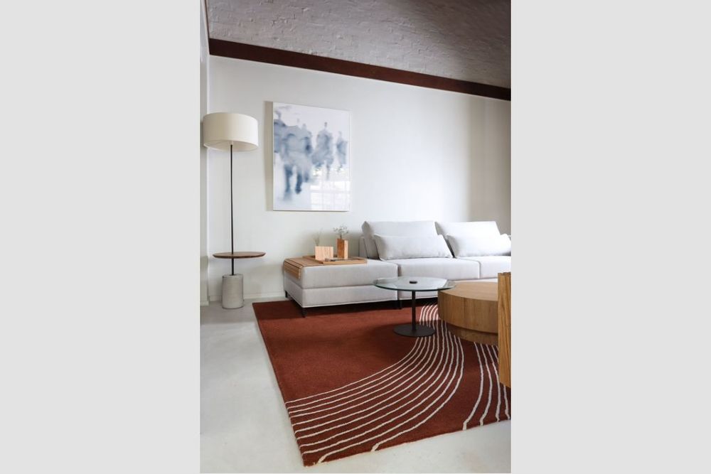 Floor lamps - "GIRO" FLOOR LAMP WITH SWIVEL TABLE - ALESSANDRA DELGADO DESIGN