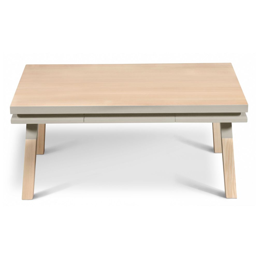 Coffee tables - 1-drawer coffee table in solid wood - 100 cm / 39.4" - MON PETIT MEUBLE FRANÇAIS