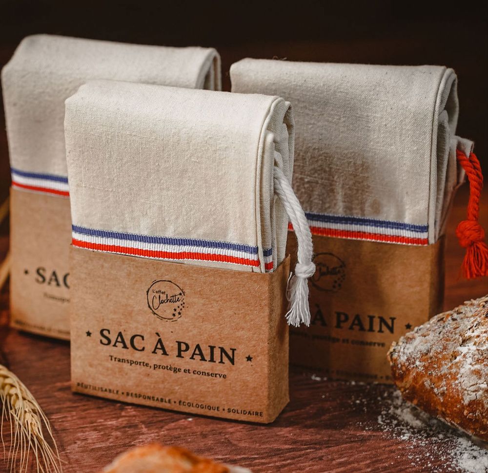 Food storage - Individual bread bag\" Frenchy\ " - L'EFFET CLOCHETTE / THE TINKER BELL EFFECT