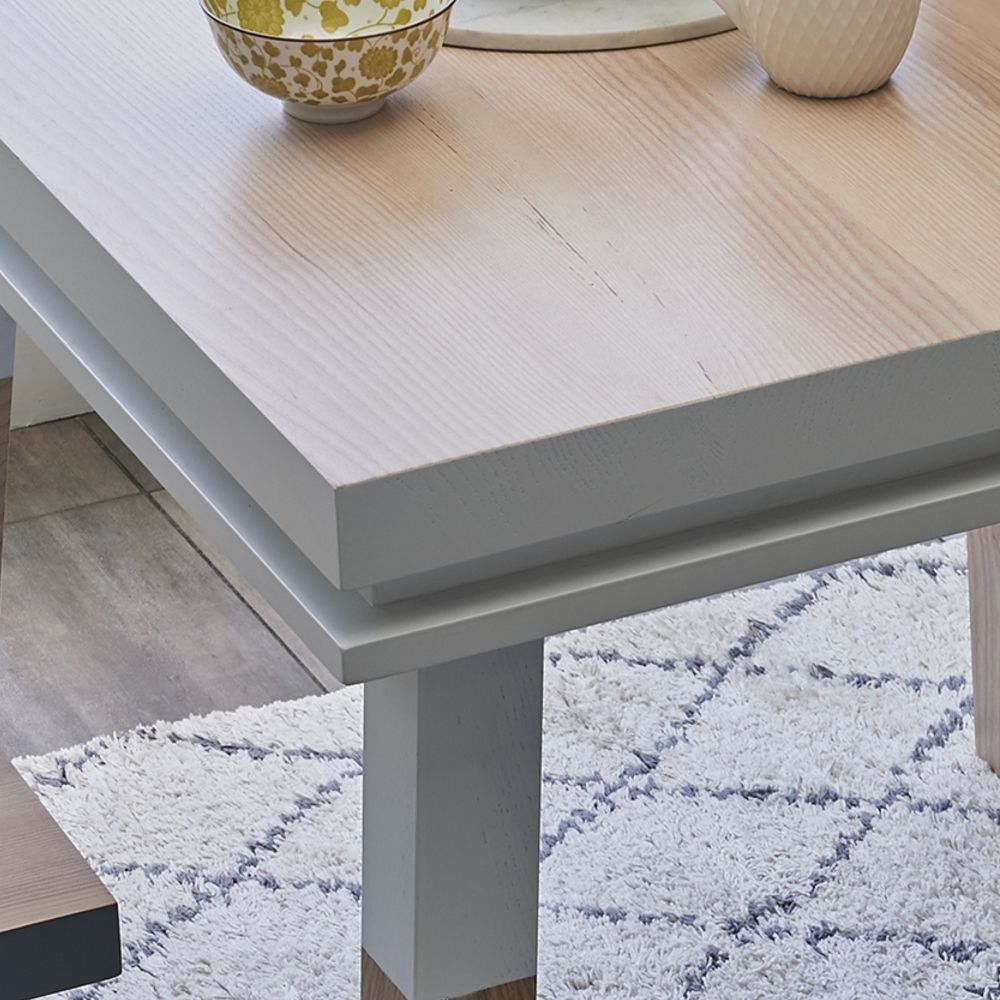 Kitchens furniture - Square extensible dining table in 100% solid wood - MON PETIT MEUBLE FRANÇAIS