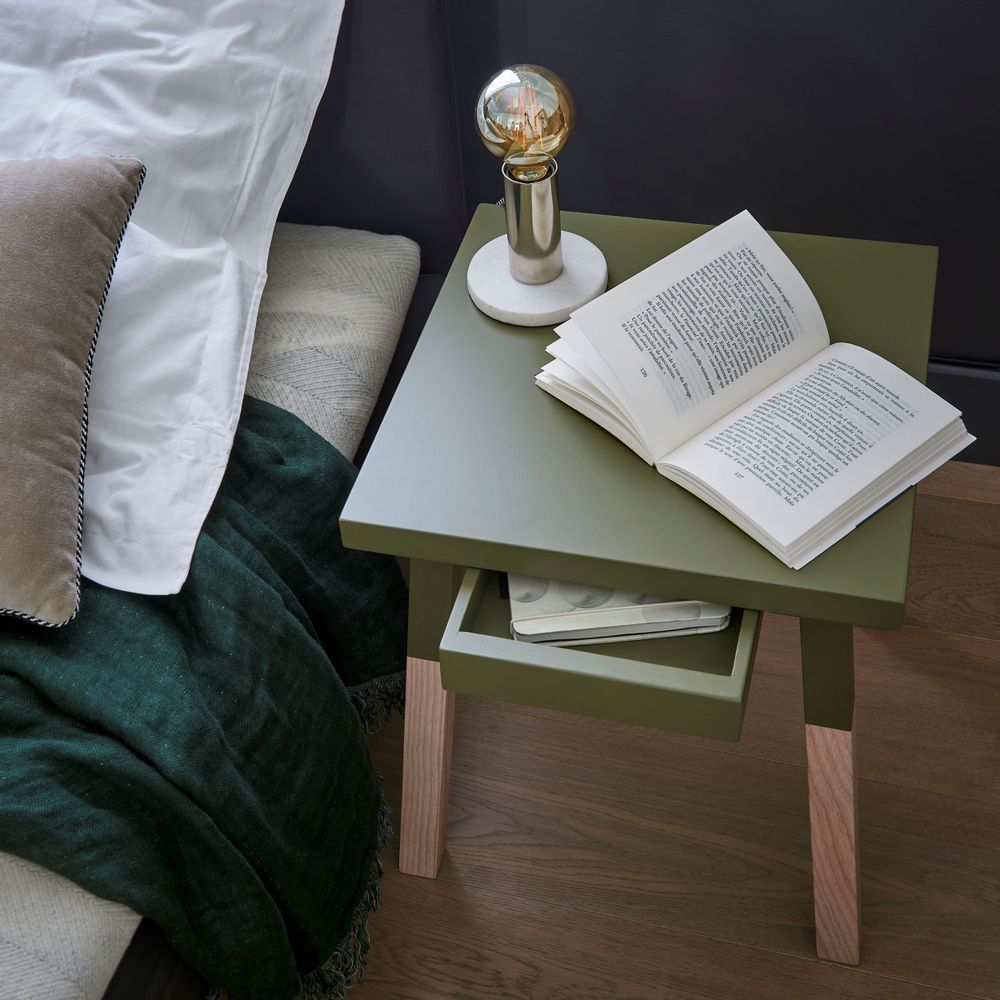 Tables de nuit - 2 chevets bois avec tiroir - lot de 2 - MON PETIT MEUBLE FRANÇAIS