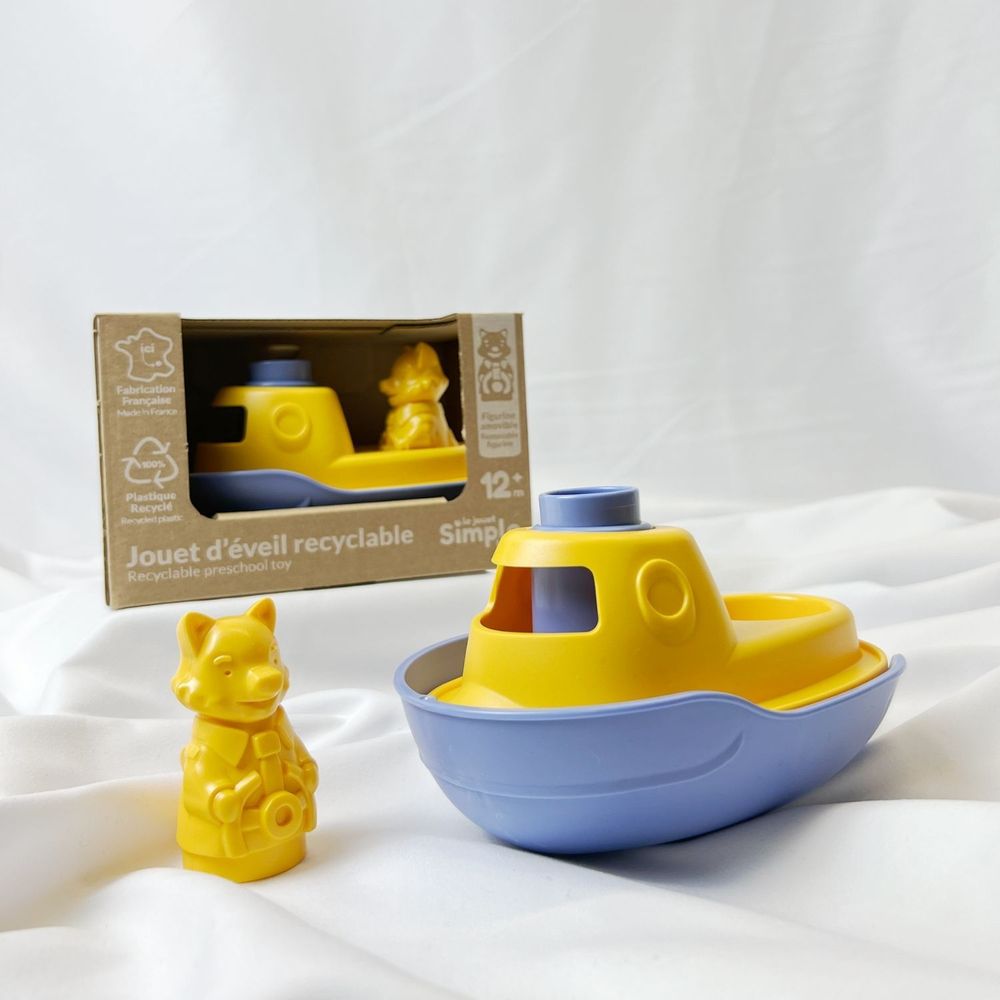 Toys - My first 2-in-1 boat - Made in France 100% recycled and recyclable plastic - LE JOUET SIMPLE.