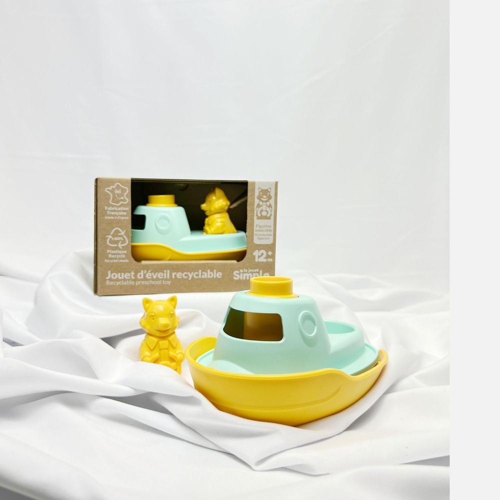 Toys - My first 2-in-1 boat - Made in France 100% recycled and recyclable plastic - LE JOUET SIMPLE.