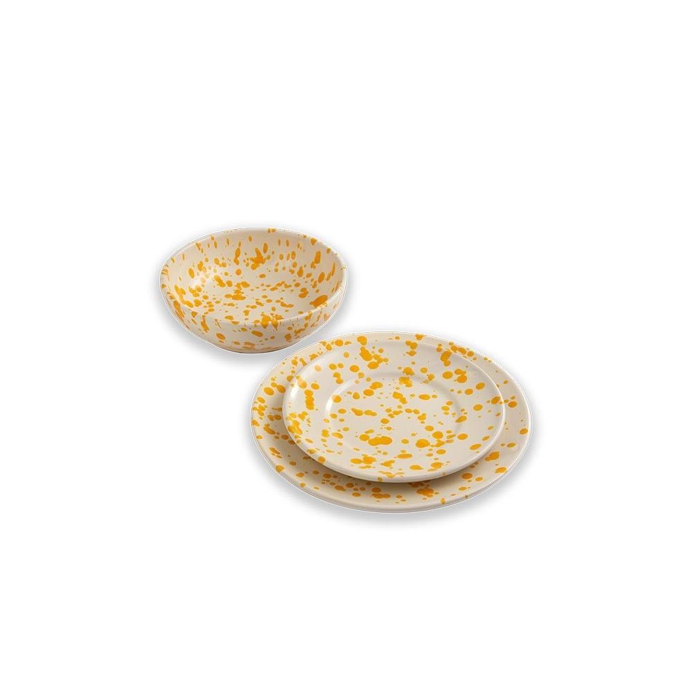 Everyday plates - Dinner plate diam. 25 cm - Splashed Line. - LOLIVA FOOD MOOD