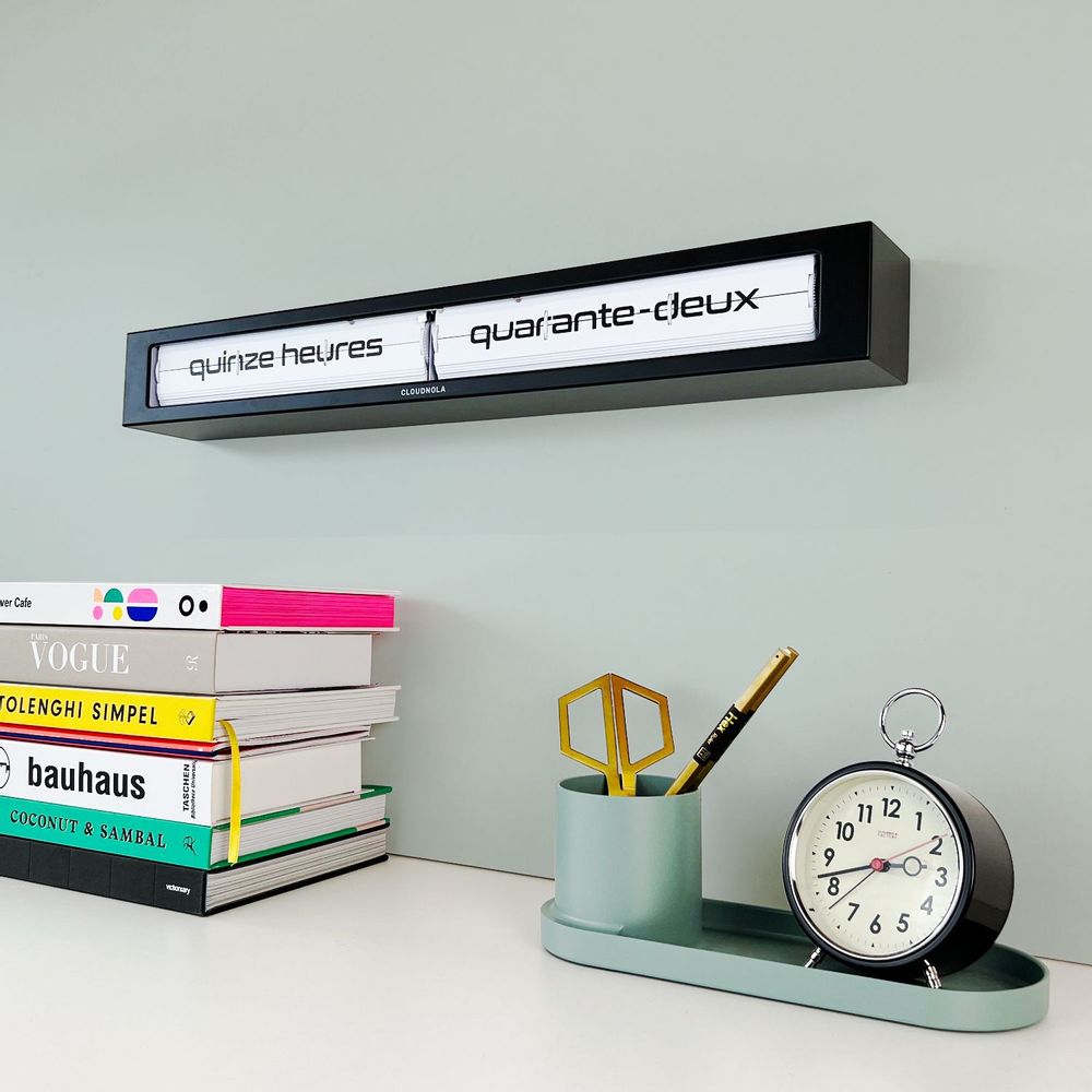 Clocks - Texttime: The World's Largest Flip Clock 65 x 8 x 8 - CLOUDNOLA
