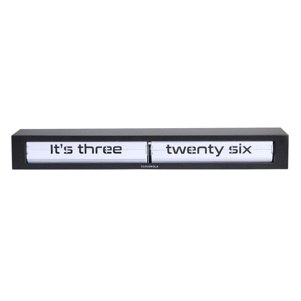 Clocks - Texttime Black Flip Clock - CLOUDNOLA