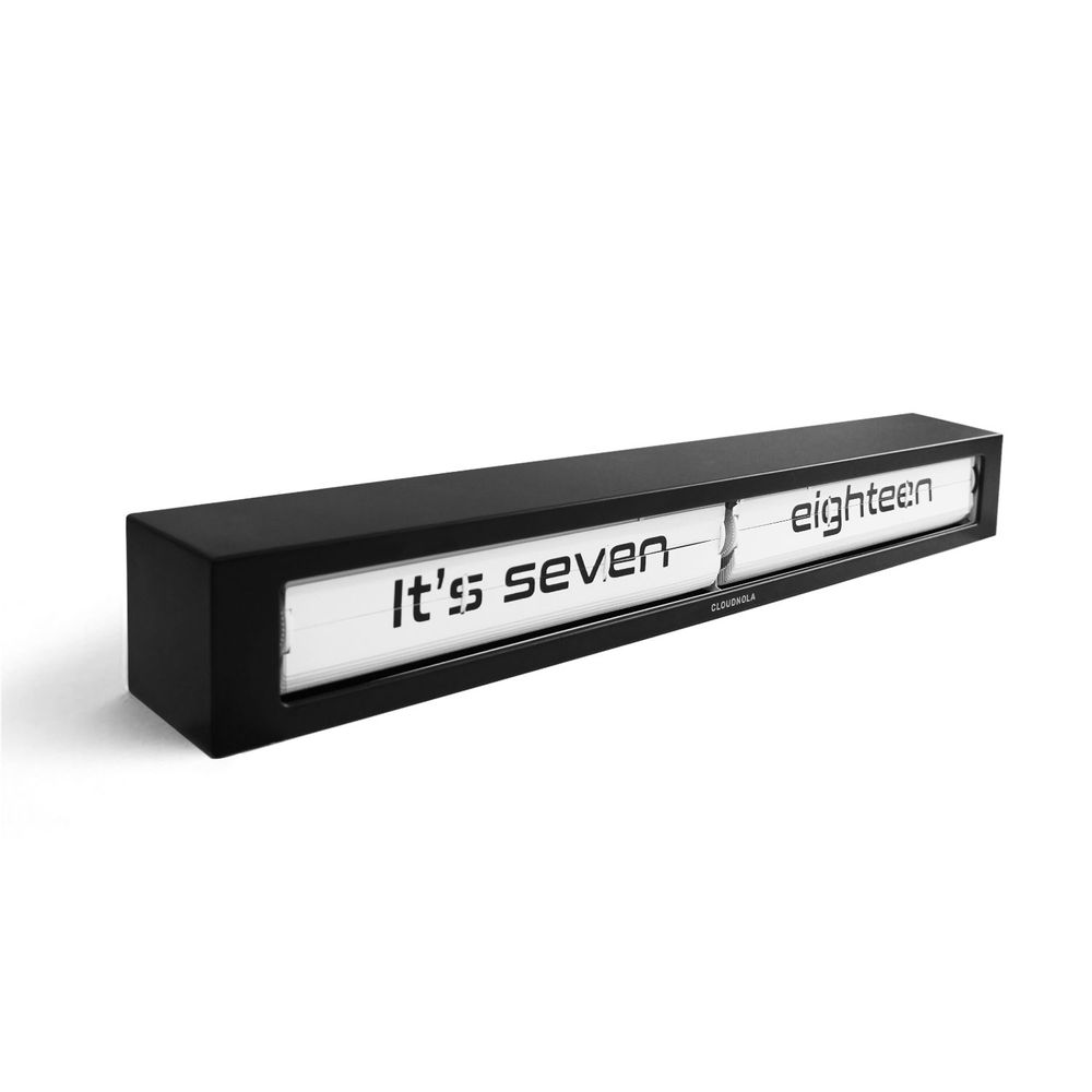 Clocks - Texttime Black Flip Clock - CLOUDNOLA