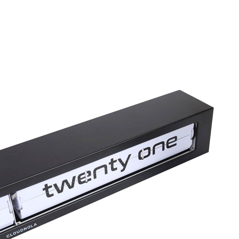 Clocks - Texttime Black Flip Clock - CLOUDNOLA