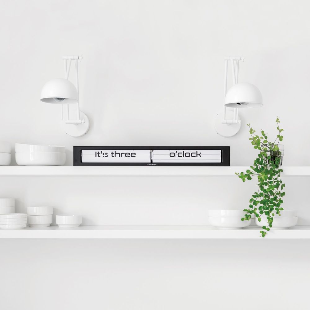 Clocks - Texttime Black Flip Clock - CLOUDNOLA