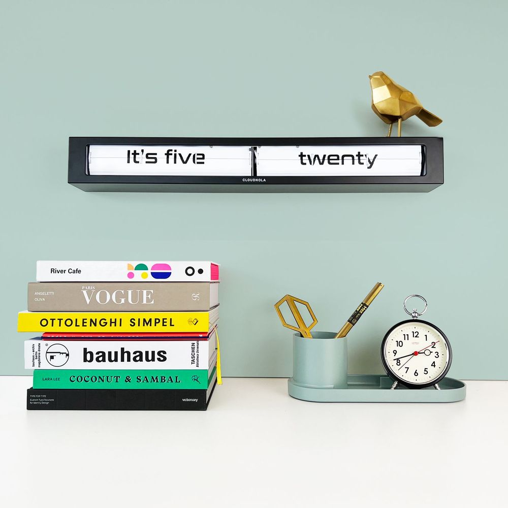 Clocks - Texttime Black Flip Clock - CLOUDNOLA