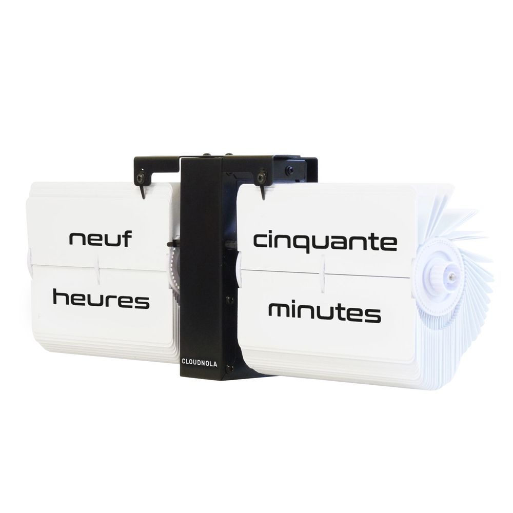 Horloges - Flipping Out Français Horloge Flip | 14 x 37 x 9 cm - CLOUDNOLA