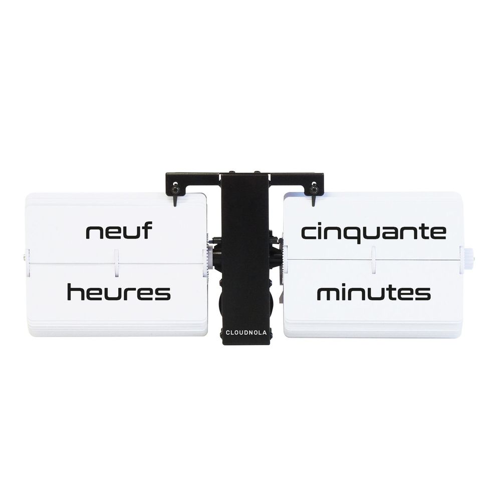 Horloges - Flipping Out Français Horloge Flip | 14 x 37 x 9 cm - CLOUDNOLA