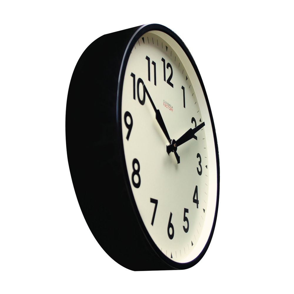 Clocks - Vintage Industrial Charm: Cloudnola's Factory 45 cm Wall Clock - CLOUDNOLA