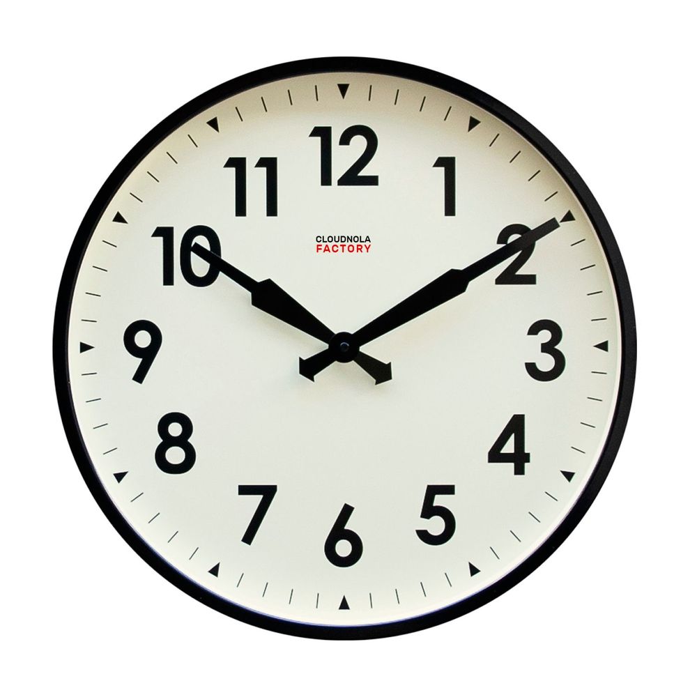 Clocks - Vintage Industrial Charm: Cloudnola's Factory 45 cm Wall Clock - CLOUDNOLA