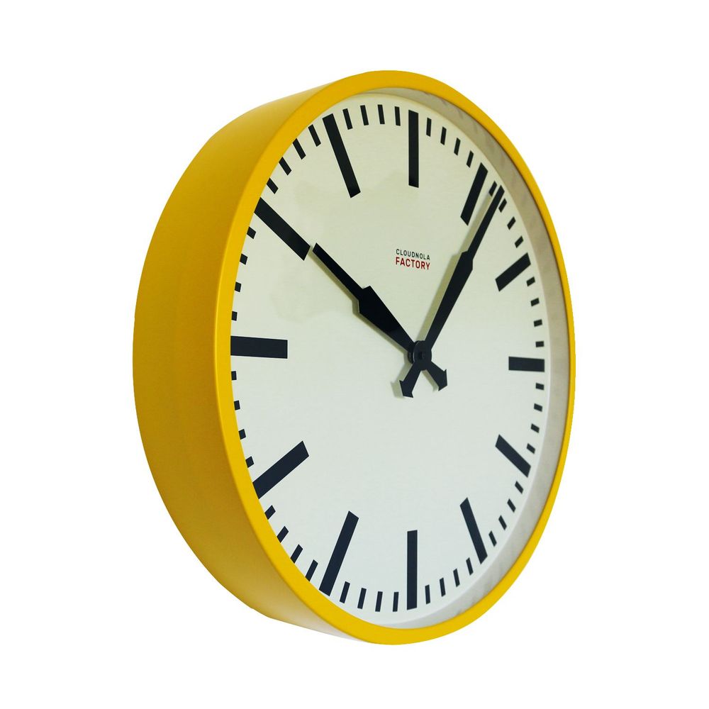 Clocks - Vintage Industrial Charm: Cloudnola's Factory 45 cm Wall Clock - CLOUDNOLA