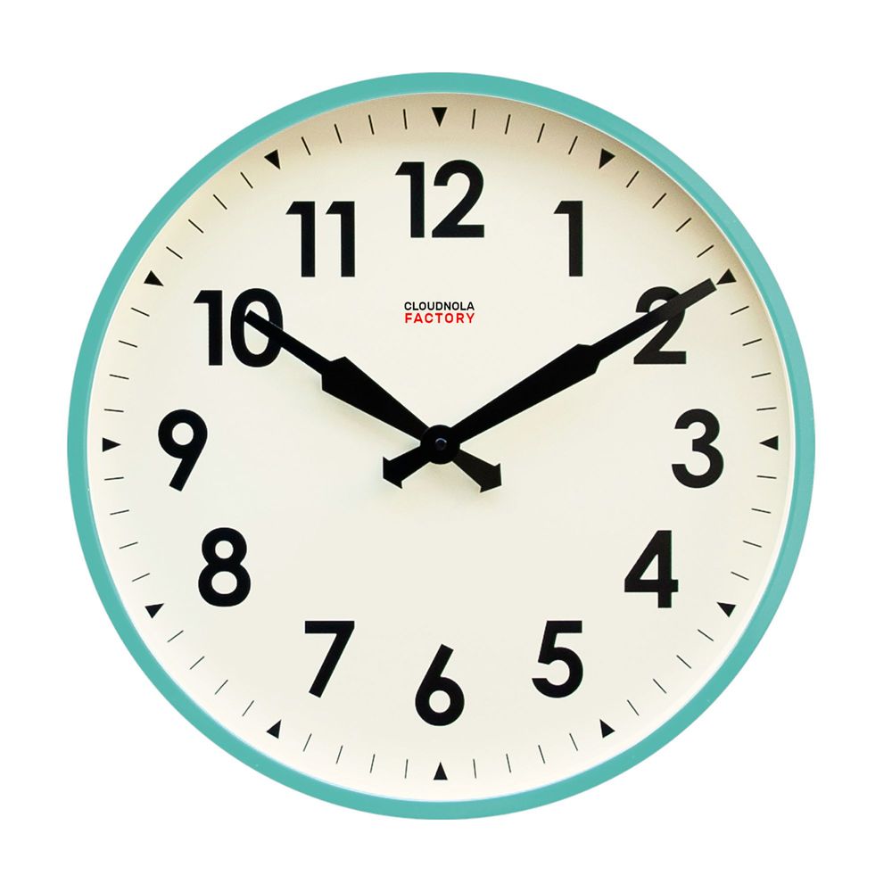 Clocks - Vintage Industrial Charm: Cloudnola's Factory 45 cm Wall Clock - CLOUDNOLA