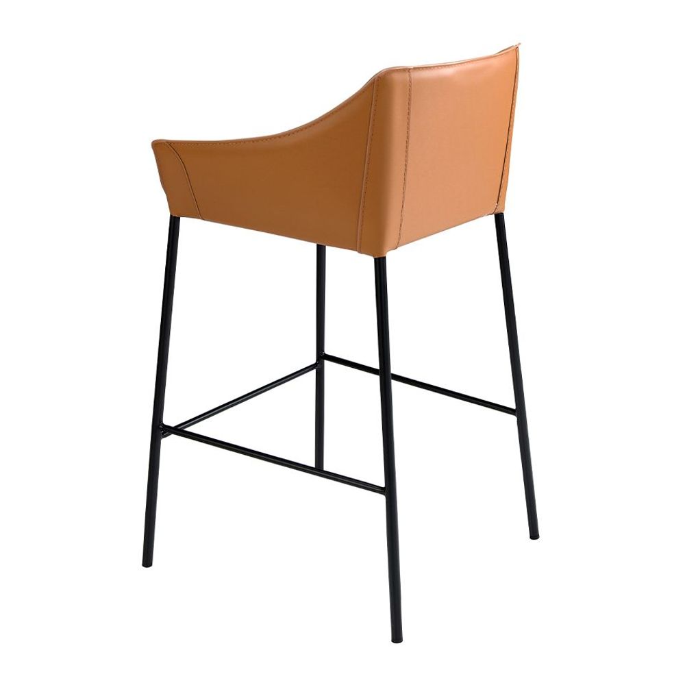 Tabourets - Tabouret en croûte de cuir marron - ANGEL CERDÁ