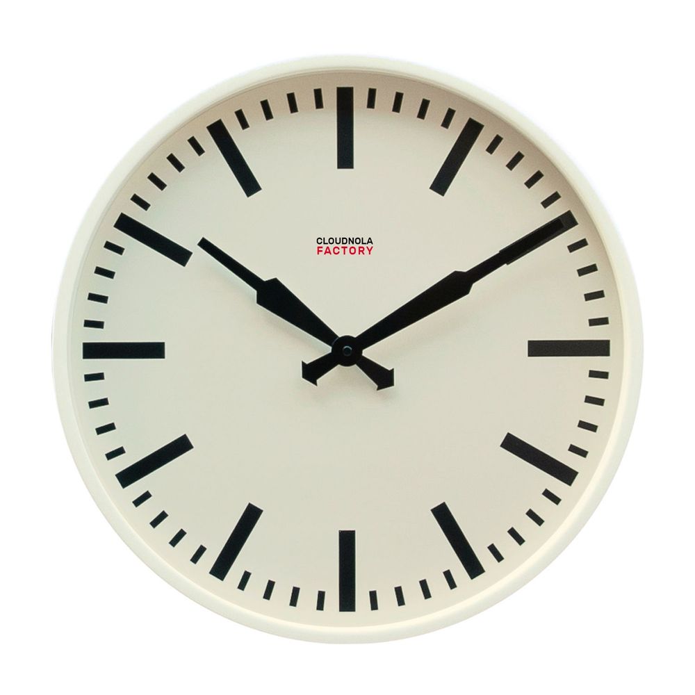 Clocks - Vintage Industrial Charm: Cloudnola's Factory 45 cm Wall Clock - CLOUDNOLA