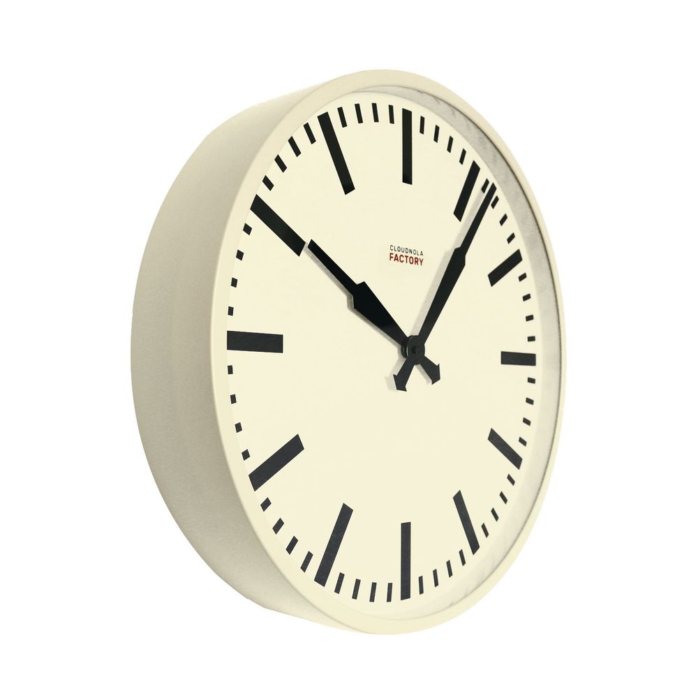Clocks - Vintage Industrial Charm: Cloudnola's Factory 45 cm Wall Clock - CLOUDNOLA