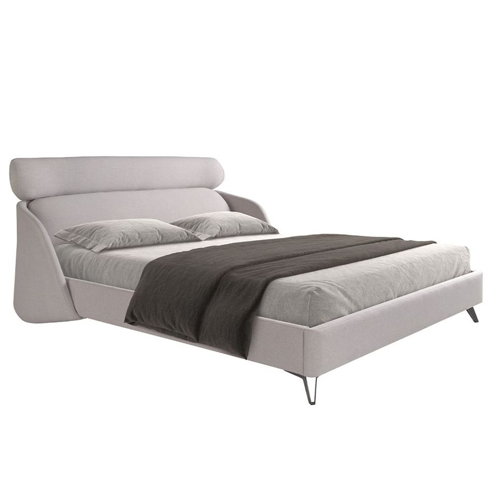 Lits - Lit en tissu gris clair - ANGEL CERDÁ