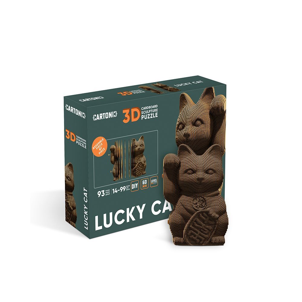 Cadeaux - CARTONIC Chat Porte-Bonheur 3D-puzzle en carton - CARTONIC