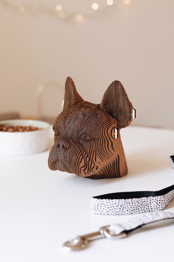 Cadeaux - CARTONIC Bulldog 3D-puzzle en carton - CARTONIC