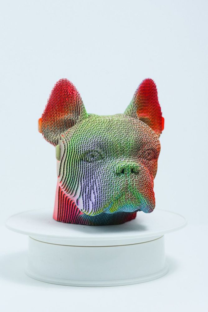 Cadeaux - CARTONIC Bulldog 3D-puzzle en carton - CARTONIC