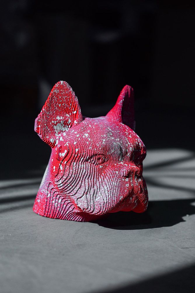 Cadeaux - CARTONIC Bulldog 3D-puzzle en carton - CARTONIC