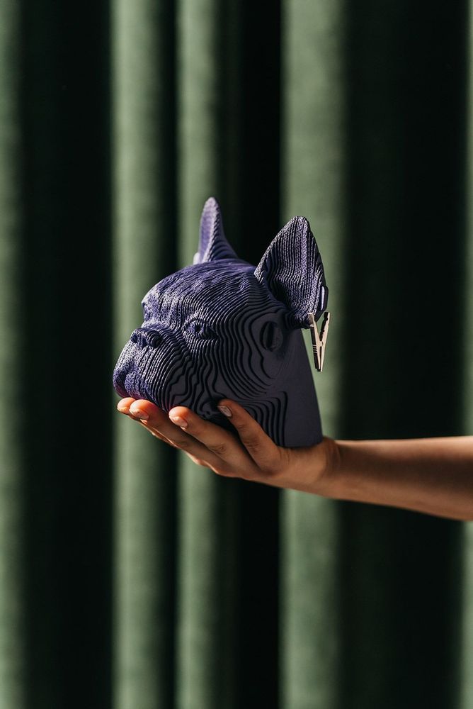 Cadeaux - CARTONIC Bulldog 3D-puzzle en carton - CARTONIC