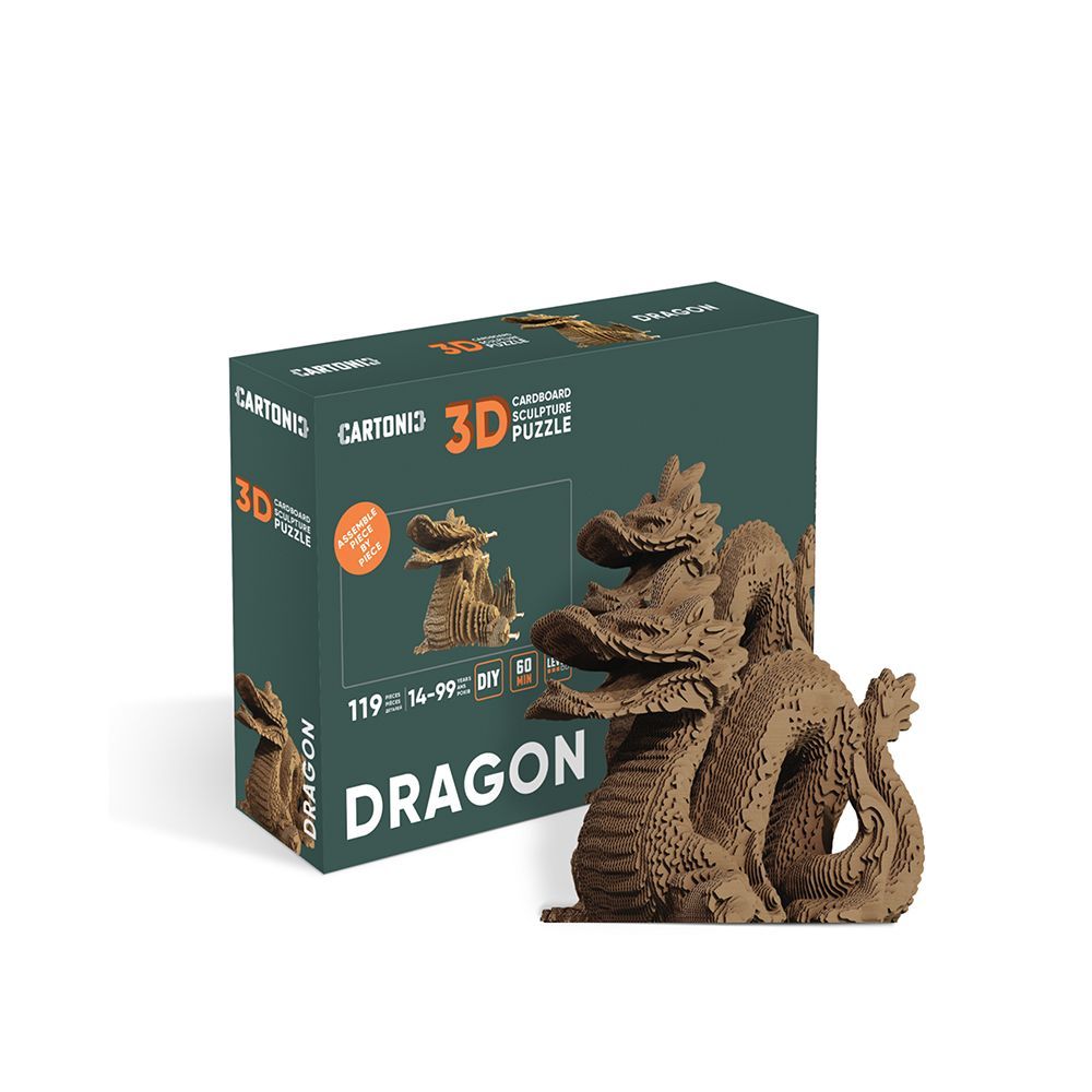 Cadeaux - CARTONIC Dragon 3D-puzzle en carton - CARTONIC