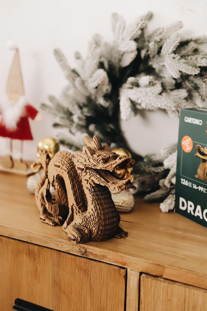 Cadeaux - CARTONIC Dragon 3D-puzzle en carton - CARTONIC