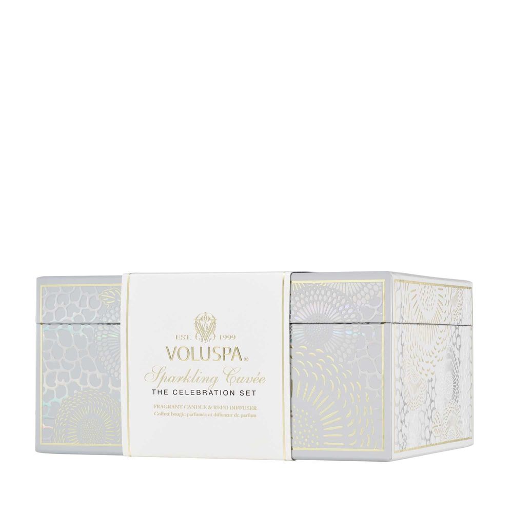 Caskets and boxes - Celebratory Gift Set Duo (Sparkling Cuvee Classic & Reed Diffuser) - VOLUSPA