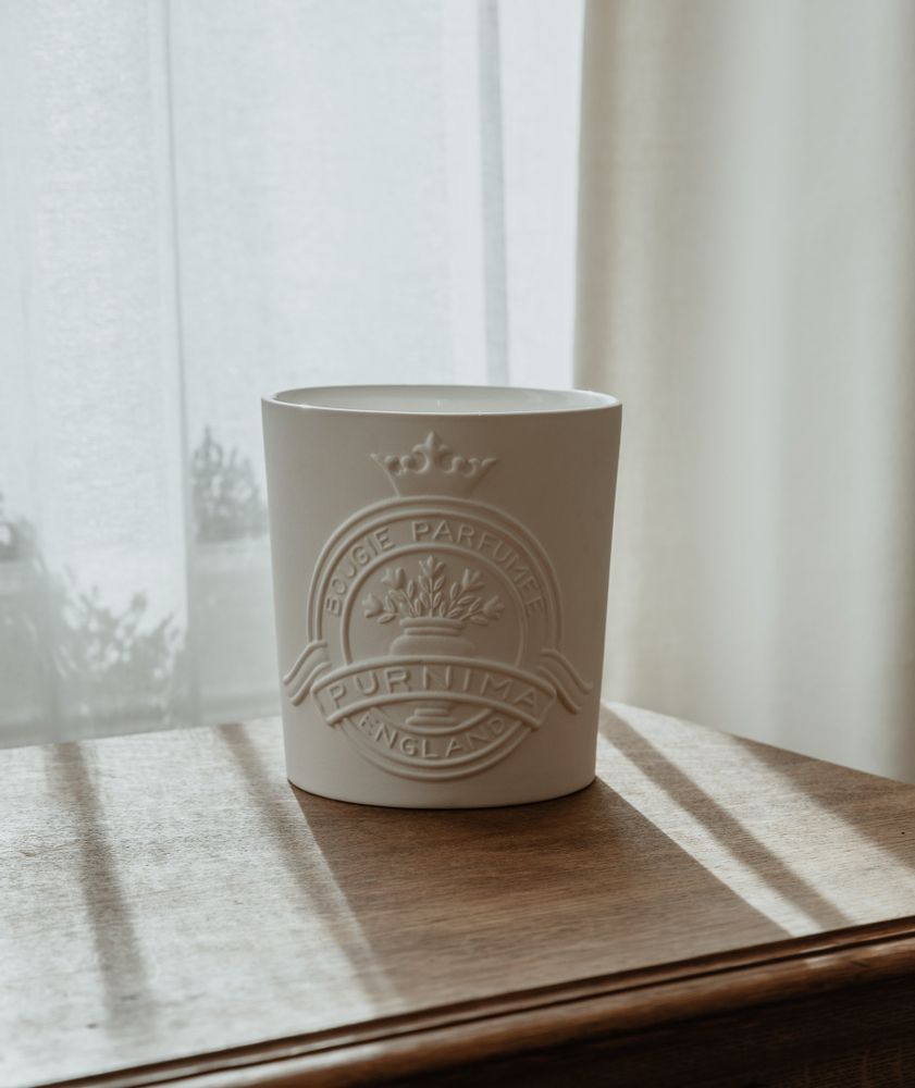 Candles - Ceramic collection: 3 wick candle in ceramic vessel - PURNIMA FRAGRANCES LTD