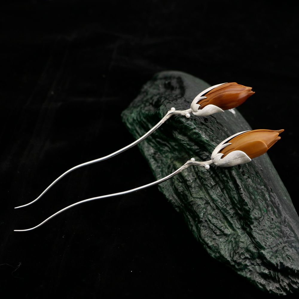 Bijoux - Bijoux d'art populaire chinois, sculpture sur noyau - THE ZHAI