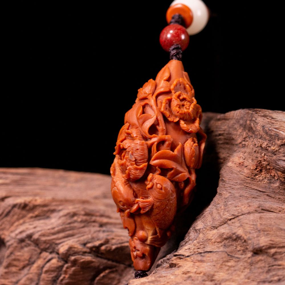 Bijoux - Bijoux d'art populaire chinois, sculpture sur noyau - THE ZHAI