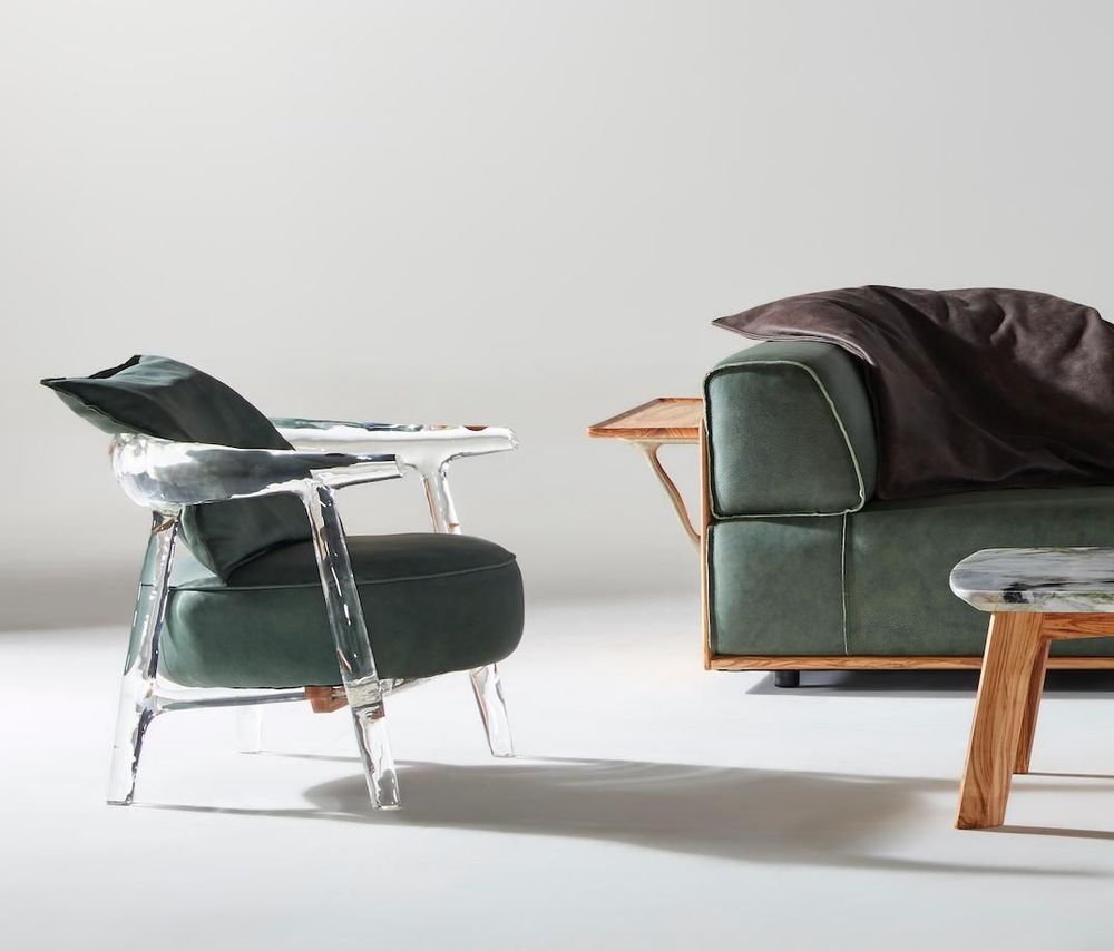 Design objects - Tangent blue lounge chair. - GORDON GU