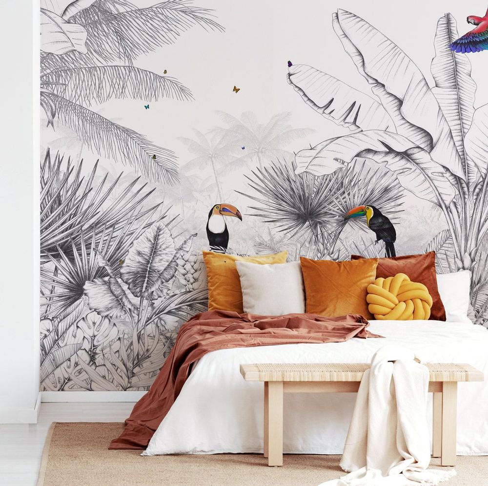 Other wall decoration - Tropical landscape panoramic wallpaper - ACTE-DECO