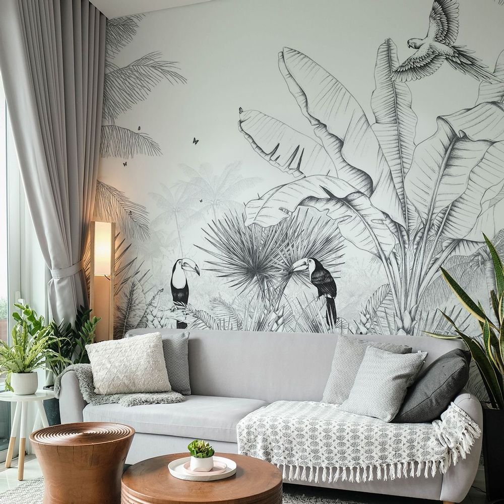 Other wall decoration - Tropical landscape panoramic wallpaper - ACTE-DECO