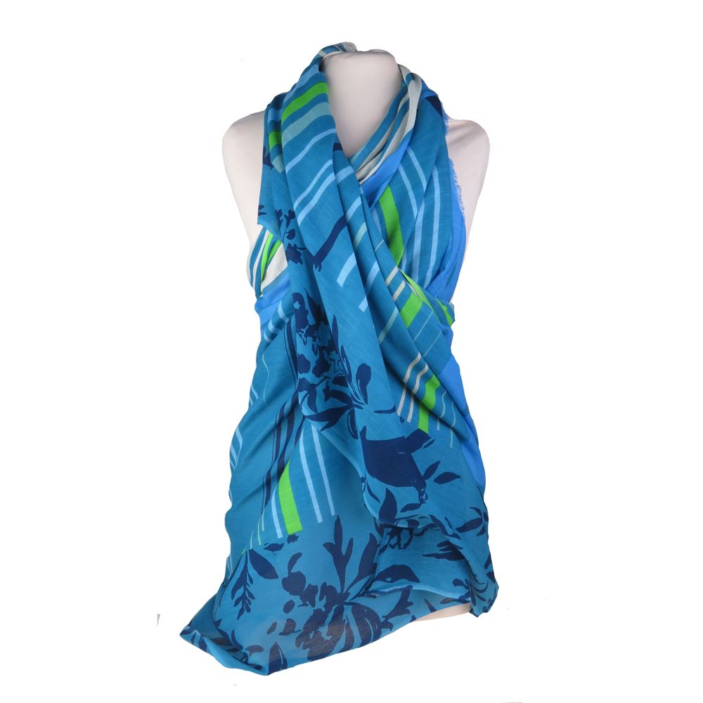 Scarves - STALE PRINTED on wool cheesecloth - SUPPLEMENT D'AM / EPIGR'AM