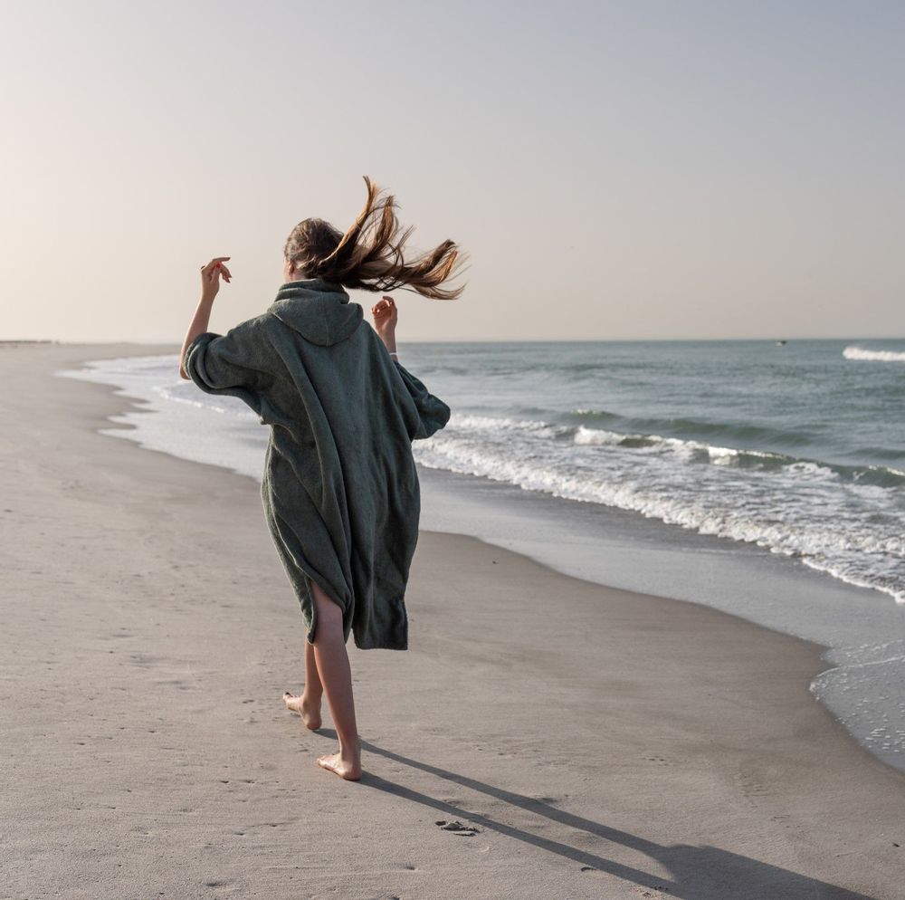 Serviettes de bain - Ponchos de bain Premium BIO - ATELIER DUNE