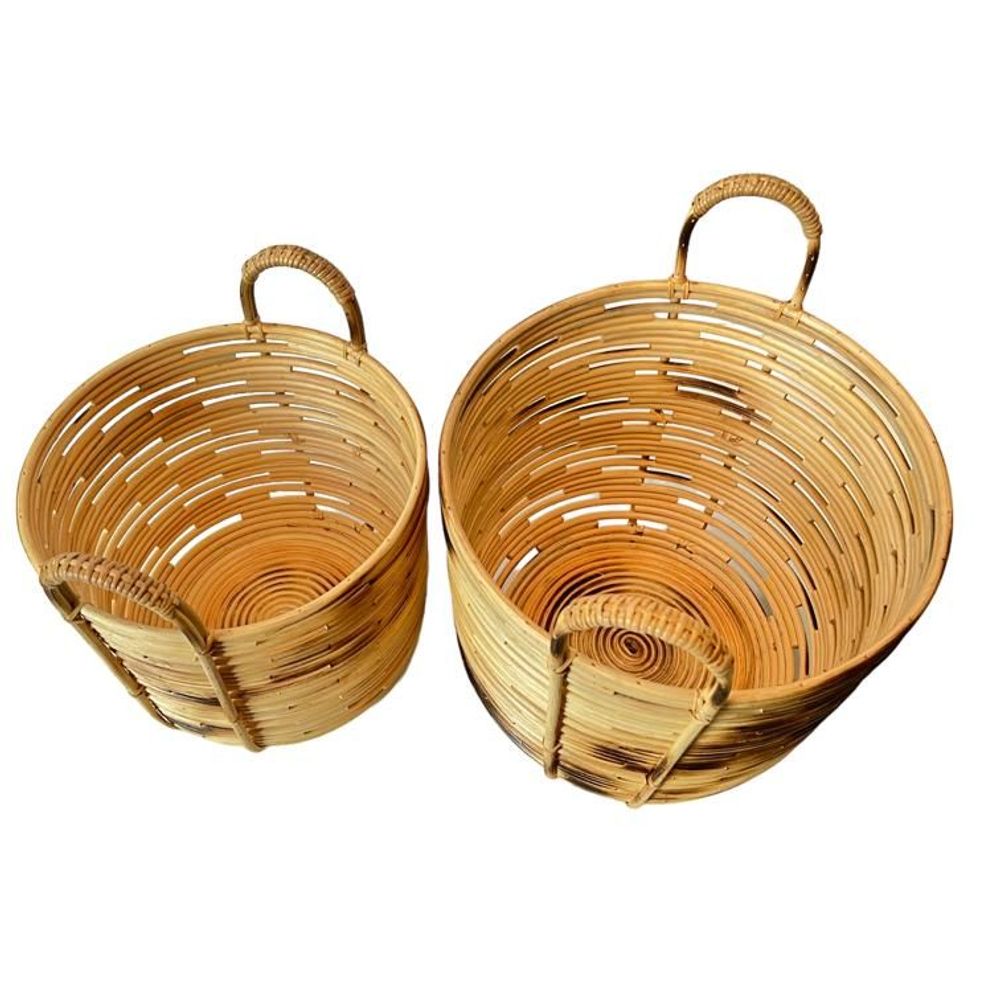 Paniers à linge - Set de 2 paniers en rotin BRBL - BALINAISA